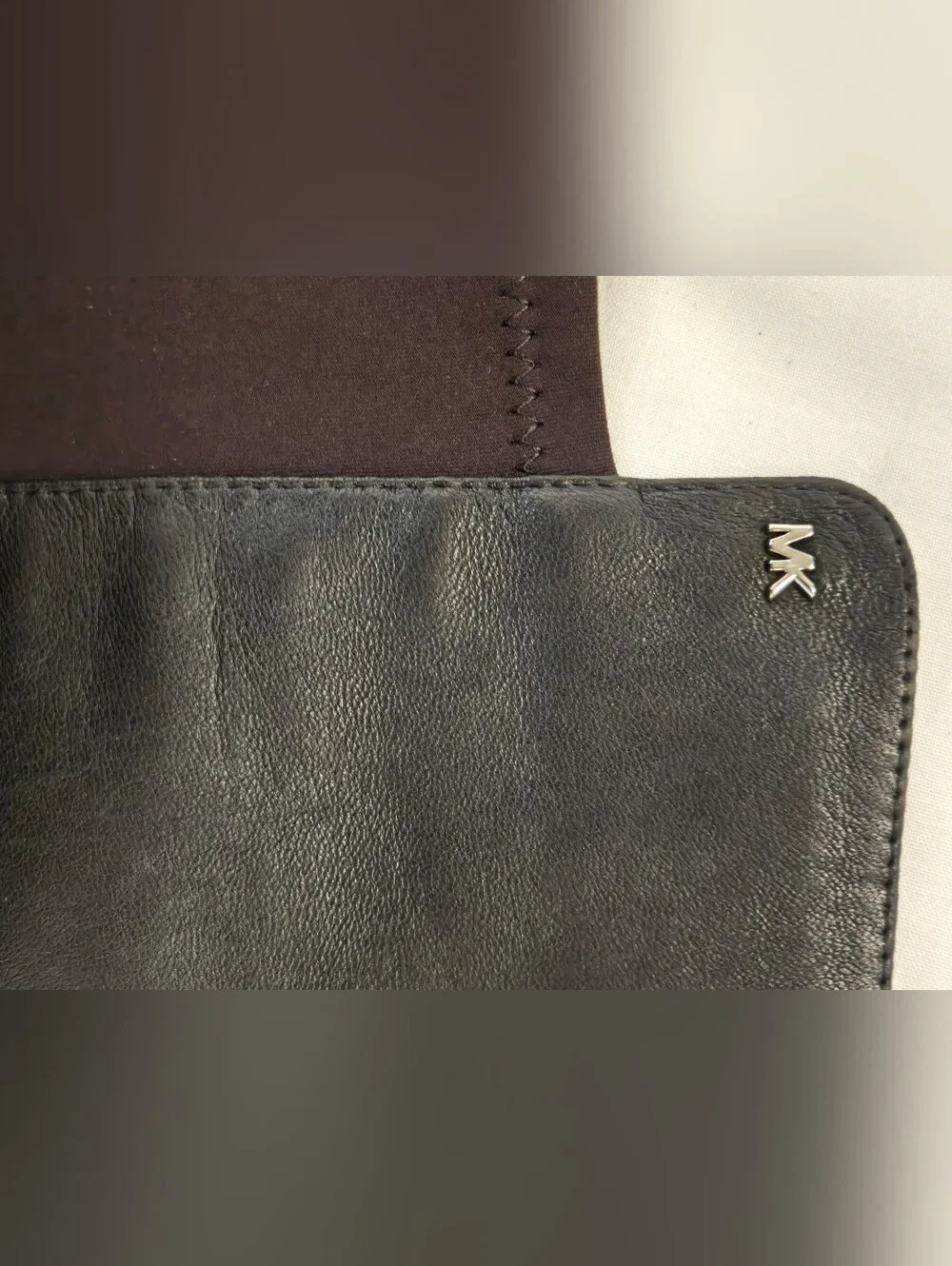 Michael Kors Black Leather & Dark Stretch Over-the-Knee Boots